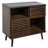 Vente flash ⭐ ATMOSPHERA Bibliothèque Design Bois Asmar - L. 80 X H. 77 Cm - Marron Et Noir ⭐ -VIDAXL Shop unnamed file 1600