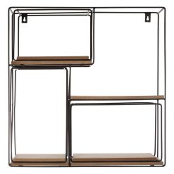 Le moins cher ???? ATMOSPHERA Lot De 4 étagères Murales Bois Métal Carrées ✔️ -VIDAXL Shop unnamed file 1605