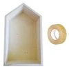 Nouveau 🔔 Youdoit Etagère Bois Maison 30,5 X 18 X 10 Cm + Masking Tape Doré à Paillettes 5 M 🤩 -VIDAXL Shop unnamed file 1606