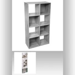 Meilleur prix ⌛ DIVERS Etagère Cube Design Mix'n Modul - L. 67 X H. 134 Cm - Gris 🛒 -VIDAXL Shop unnamed file 1624