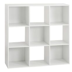 Meilleure affaire ???? ATMOSPHERA Étagère Bois 9 Cases Mix Blanc ????