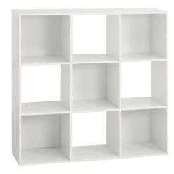 Meilleure affaire 🤩 ATMOSPHERA Étagère Bois 9 Cases Mix Blanc 😉