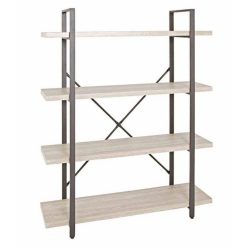 Acheter ❤️ Paris Prix Étagère Design 4 Niveaux Jykon 139cm Marron ????