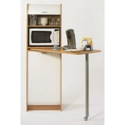 Promo 😀 Colonne De Rangement Cuisine H 180 Cm - FAST FOOD 🎁