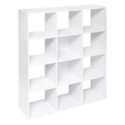 Le moins cher ⭐ Étagère 12 Cases Mix N Modul 134cm Blanc ✔️