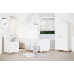 Le moins cher ???? Chambre Bébé Complète évolutive JOY, Coloris Naturel ????