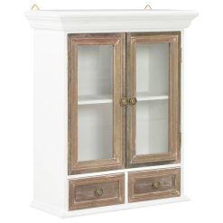 De gros ???? VIDAXL Armoire Murale Blanc 49 X 22 X 59 Cm Bois Massif ????