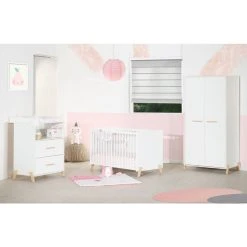 Meilleur prix 🧨 BABY PRICE Chambre Bébé Complète JOY, Coloris Naturel ✔️