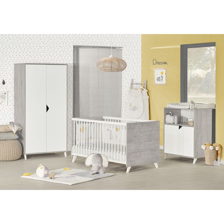Chambre bébé complète évolutive SCANDI, coloris gris De gros ???? Chambre Bébé Complète évolutive SCANDI, Coloris Gris ✨ -VIDAXL Shop unnamed file 1726