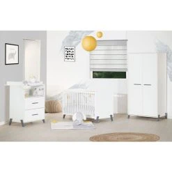 Meilleure affaire ✔️ BABY PRICE Chambre Bébé Complète JOY, Coloris Gris ⌛