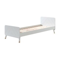 Offres ???? Vipack Lit 90x200 Sommier Inclus Et Chevet 2 Tiroirs Billy - Blanc Satin ???? -VIDAXL Shop unnamed file 1764
