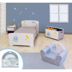 Vente flash ???? LUDO'STORE Pack De Chambre Enfant Thème Espace - 5 éléments ????