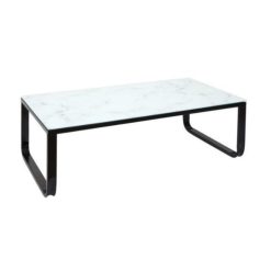 Sortie ???? SANSMARQUE Table Basse En Verre "effet Marbre" 105cm Blanc ❤️ -VIDAXL Shop unnamed file 1791