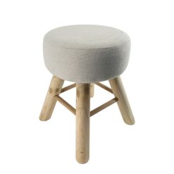 Offres ???? ACTUEL TABOURET Fausse Fourrure 100% POLYESTER Coloris Beige Actuel ????