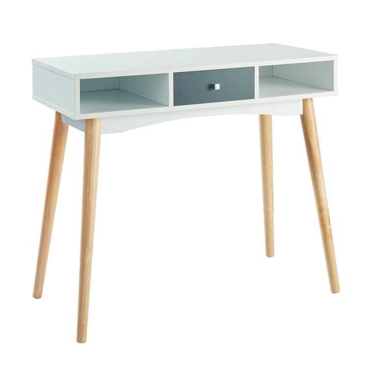 Bureau 1 tiroir et 2 niches pieds bois massif L90cm MALMO Offres ⌛ Bureau 1 Tiroir Et 2 Niches Pieds Bois Massif L90cm MALMO ???? -VIDAXL Shop unnamed file 1804