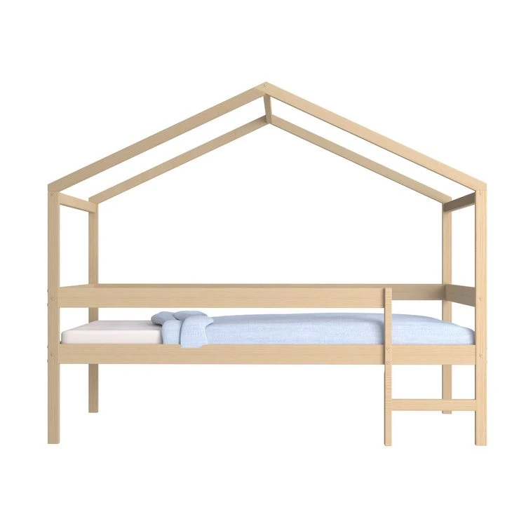 Grosses soldes 🌟 Lit Cabane Bois Massif 90x190 Cm Avec 2 Tiroirs Sommier Barrière Et échelle ELIO 🎁 3 Grosses soldes 🌟 Lit Cabane Bois Massif 90x190 Cm Avec 2 Tiroirs Sommier Barrière Et échelle ELIO 🎁 – Image 2
