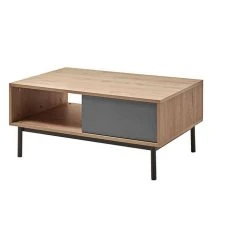 Budget ✨ Table Basse Industrielle 1 Tiroir L110cm THEO 🔔