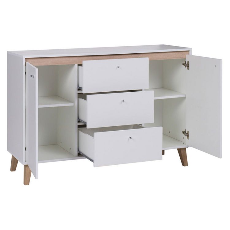 Buffet scandinave 2 portes et 3 tiroirs L135cm CHRIS Budget ???? Buffet Scandinave 2 Portes Et 3 Tiroirs L135cm CHRIS ???? -VIDAXL Shop unnamed file 1822