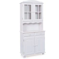 Vente flash ⌛ Bahut Vaisselier 4 Portes 2 Tiroirs Pin Massif MARBELLA 😉