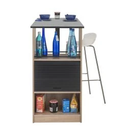 Tout neuf ⌛ Table Comptoir De Cuisine Avec Rangement à Rideau L130cm LUCK 😀 -VIDAXL Shop unnamed file 183