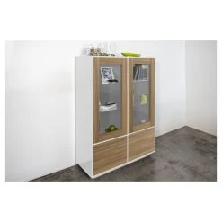 Meilleure vente 🔔 Vitrine Moderne 4 Portes 100 Cm LUCERA 🔔 -VIDAXL Shop unnamed file 1836