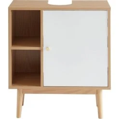 Meilleure affaire 🛒 Meuble De Salle De Bain Sous-vasque 2 Niches Et 1 Porte L60cm QUARTEIRA ⭐ -VIDAXL Shop unnamed file 1855