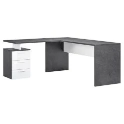 Remise 🛒 Bureau D'angle Droit 3 Tiroirs 180 Cm VASTO 👍 -VIDAXL Shop unnamed file 1860
