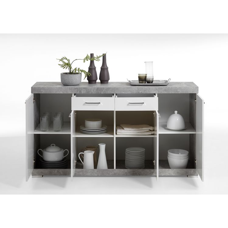 Commode de rangement 4 portes 2 tiroirs L160 cm PARK Bon marché ???? Commode De Rangement 4 Portes 2 Tiroirs L160 Cm PARK ???? -VIDAXL Shop unnamed file 1863