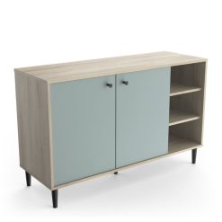 Budget ???? Buffet Scandinave 2 Portes 3 Niches L110cm SMART ????