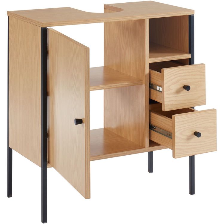 Meuble de salle de bain sous-vasque 1 porte 2 tiroirs L60cm BILLY De gros ???? Meuble De Salle De Bain Sous-vasque 1 Porte 2 Tiroirs L60cm BILLY ✨ -VIDAXL Shop unnamed file 1899