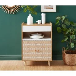 Sortie 😀 Meuble De Rangement Desserte De Cuisine L60cm LUCAS 🛒