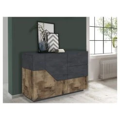 Bon marché 👏 Buffet Moderne 2 Portes 3 Tiroirs L140cm SORRENTE 🔥 -VIDAXL Shop unnamed file 1972