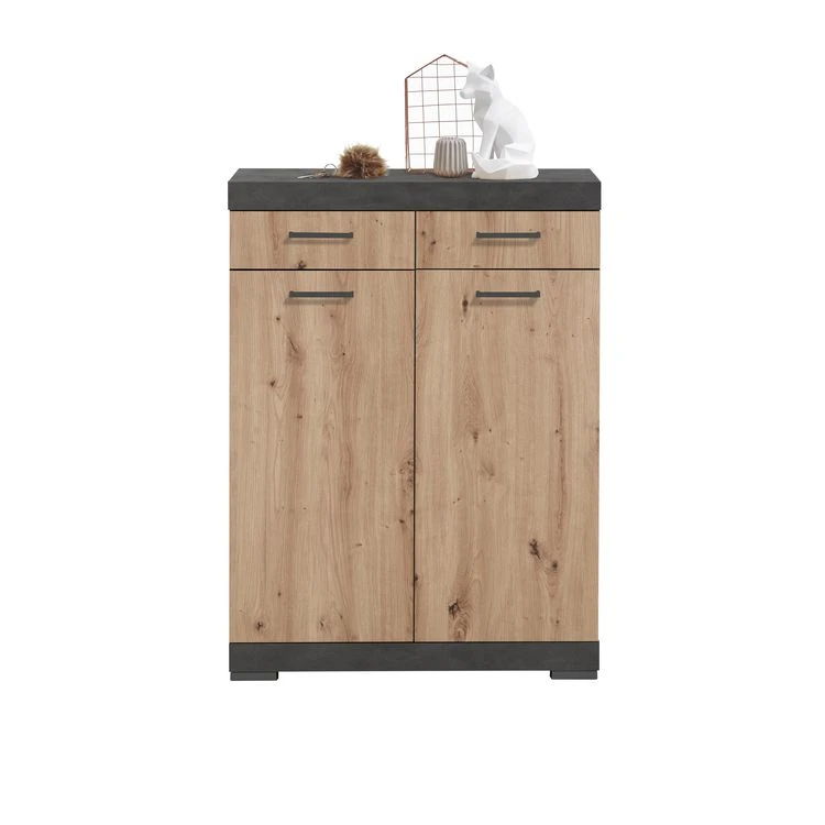 Offres 🤩 Commode De Rangement 2 Portes 2 Tiroirs L80 Cm PARK 🎁 4 Offres 🤩 Commode De Rangement 2 Portes 2 Tiroirs L80 Cm PARK 🎁 – Image 2