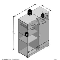 Offres 🤩 Commode De Rangement 2 Portes 2 Tiroirs L80 Cm PARK 🎁 7 Offres 🤩 Commode De Rangement 2 Portes 2 Tiroirs L80 Cm PARK 🎁 -VIDAXL Shop unnamed file 1979