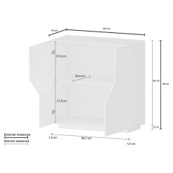 Meilleur prix ???? Buffet Moderne 2 Portes L80cm SORRENTE ???? -VIDAXL Shop unnamed file 1984