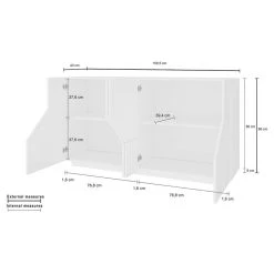 Meilleure affaire 🤩 Buffet Moderne 2 Portes L160cm SORRENTE 🧨 -VIDAXL Shop unnamed file 2026