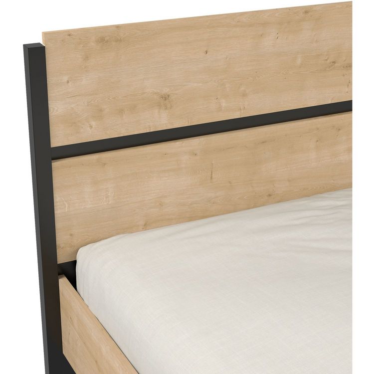 Lit double 160 cm avec tête de lit esprit industriel DOWNTOWN Meilleure affaire ???? Lit Double 160 Cm Avec Tête De Lit Esprit Industriel DOWNTOWN ???? -VIDAXL Shop unnamed file 2029