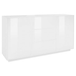 Remise ???? Buffet Moderne 2 Portes 3 Tiroirs 160 Cm LUCERA ????