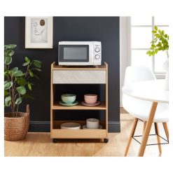 Meilleure affaire ✨ Desserte De Cuisine 1 Tiroir 2 étagères L59,5cm CUMIN ????