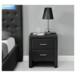 Offres ❤️ Table De Chevet 2 Tiroirs En PU LAGOA ⭐ -VIDAXL Shop unnamed file 2067