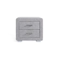 Le moins cher ⭐ Table De Chevet 2 Tiroirs En PU LAGOA ????