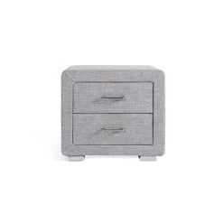 Le moins cher ⭐ Table De Chevet 2 Tiroirs En PU LAGOA 😉