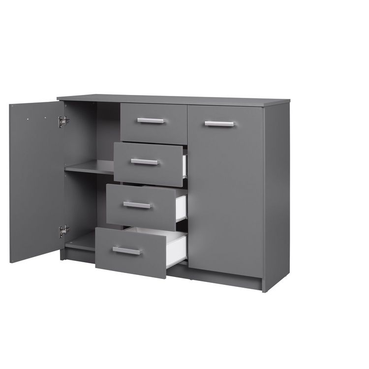 Commode de rangement 2 portes 4 tiroirs ZIO L119cm De gros ???? Commode De Rangement 2 Portes 4 Tiroirs ZIO L119cm ???? -VIDAXL Shop unnamed file 2084