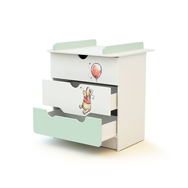 AT4 Commode à langer 3 tiroirs WINNIE BALLON DISNEY Vert d'eau Meilleur prix ✔️ AT4 Commode à Langer 3 Tiroirs WINNIE BALLON DISNEY Vert D'eau ???? -VIDAXL Shop unnamed file 2093