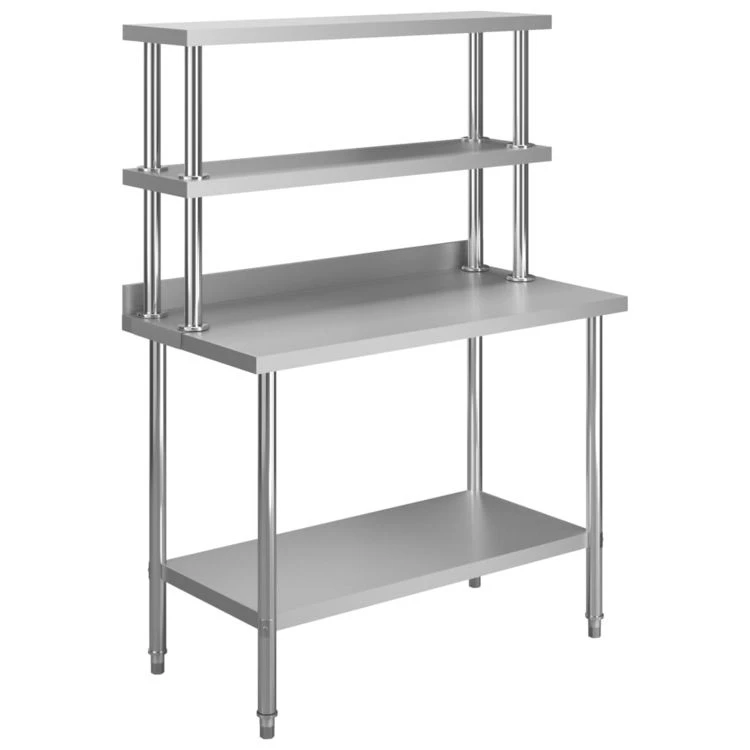 Tout neuf ✨ VIDAXL Table De Travail De Cuisine Avec Etagere 120x60x150 Cm Inox 🧨 3 Tout neuf ✨ VIDAXL Table De Travail De Cuisine Avec Etagere 120x60x150 Cm Inox 🧨