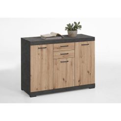 Grosses soldes ???? Commode De Rangement 3 Portes 2 Tiroirs L120 Cm PARK ???? -VIDAXL Shop unnamed file 2111