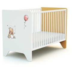 Offres ???? AT4 Lit Bébé 60x120 Cm WINNIE BALLON DISNEY Jaune ✔️