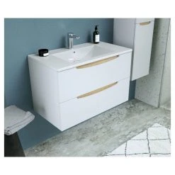 Les meilleures critiques de 😀 Ensemble Meuble De Salle De Bain Bloc 2 Tiroirs Avec Vasque Encastrée Et Miroir L80 Cm HAPPY 🎁 -VIDAXL Shop unnamed file 2129