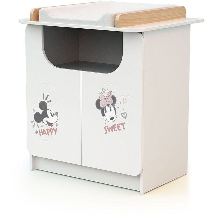 AT4 Commode à langer 2 tiroirs MICKEY ET MINNIE DISNEY Blanc et Hêtre Bon marché ???? AT4 Commode à Langer 2 Tiroirs MICKEY ET MINNIE DISNEY Blanc Et Hêtre ⭐ -VIDAXL Shop unnamed file 2136