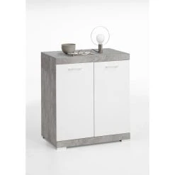 Le moins cher 💯 Commode De Rangement 2 Portes L80 Cm PARK 🛒